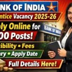 Bank of India Apprentice Vacancy 2025-26