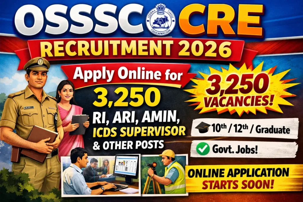 OSSSC CRE Recruitment 2026